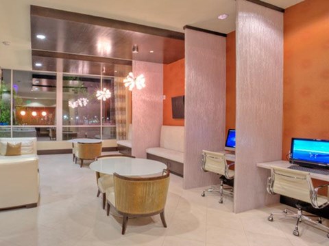 Media Lounge with Satellite TVs and Complimentary Wi-Fi