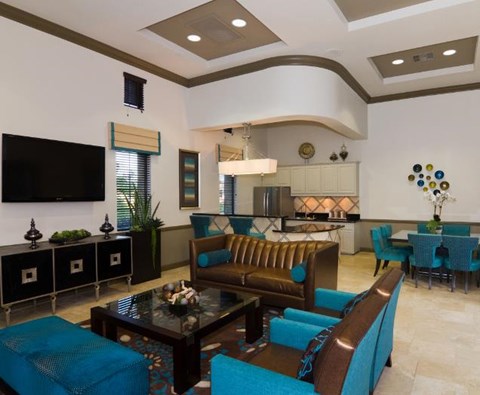 Community Clubhouse at ALARA Links at Westridge Apartment Homes, CA, 91381
