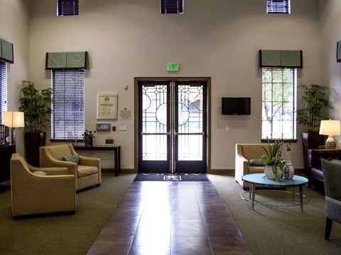 Inside Lobby at ALARA Links at Westridge Apartment Homes, Valencia, California