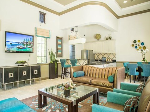 Spacious Conversation Area at ALARA Links at Westridge Apartment Homes, CA, 91381