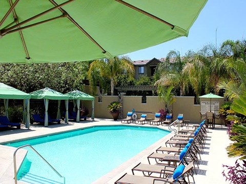 Resort class heated swimming pool at ALARA Links at Westridge Apartment Homes, CA, 91381