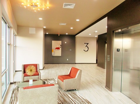Elevator Lobby at West Side Lofts, Red Bank NJ 07701