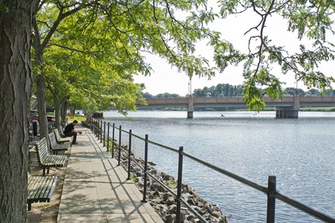 Riverside Walking Area at West Side Lofts, Red Bank NJ 07701