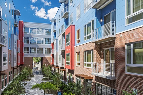 Beautiful Courtyard at West Side Lofts, Red Bank NJ 07701