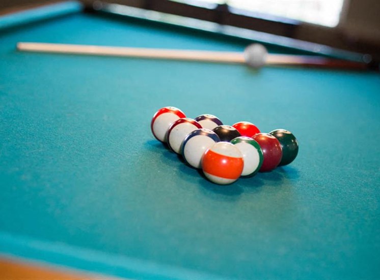 Social Center and Billiard Room With 2 Pool Tables at The Towers Apartments, New Mexico, 87109
