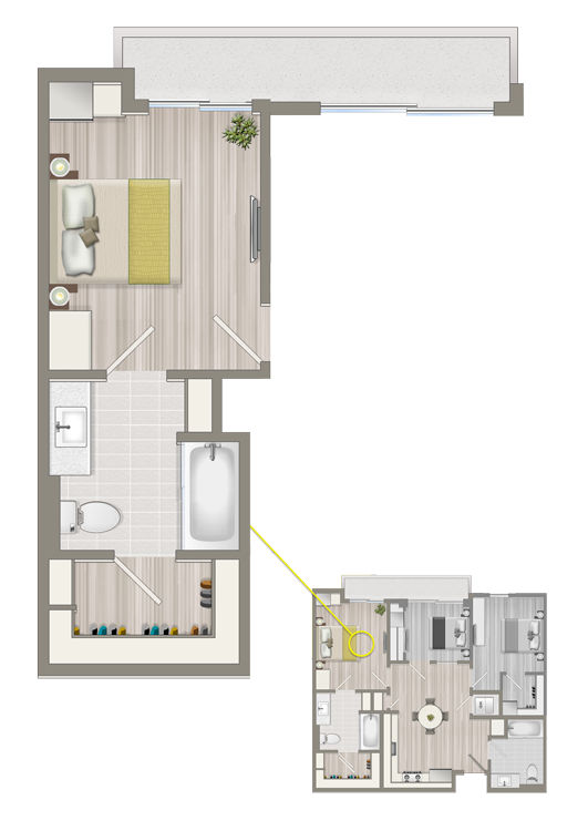 Sample Co-Living Master Suite