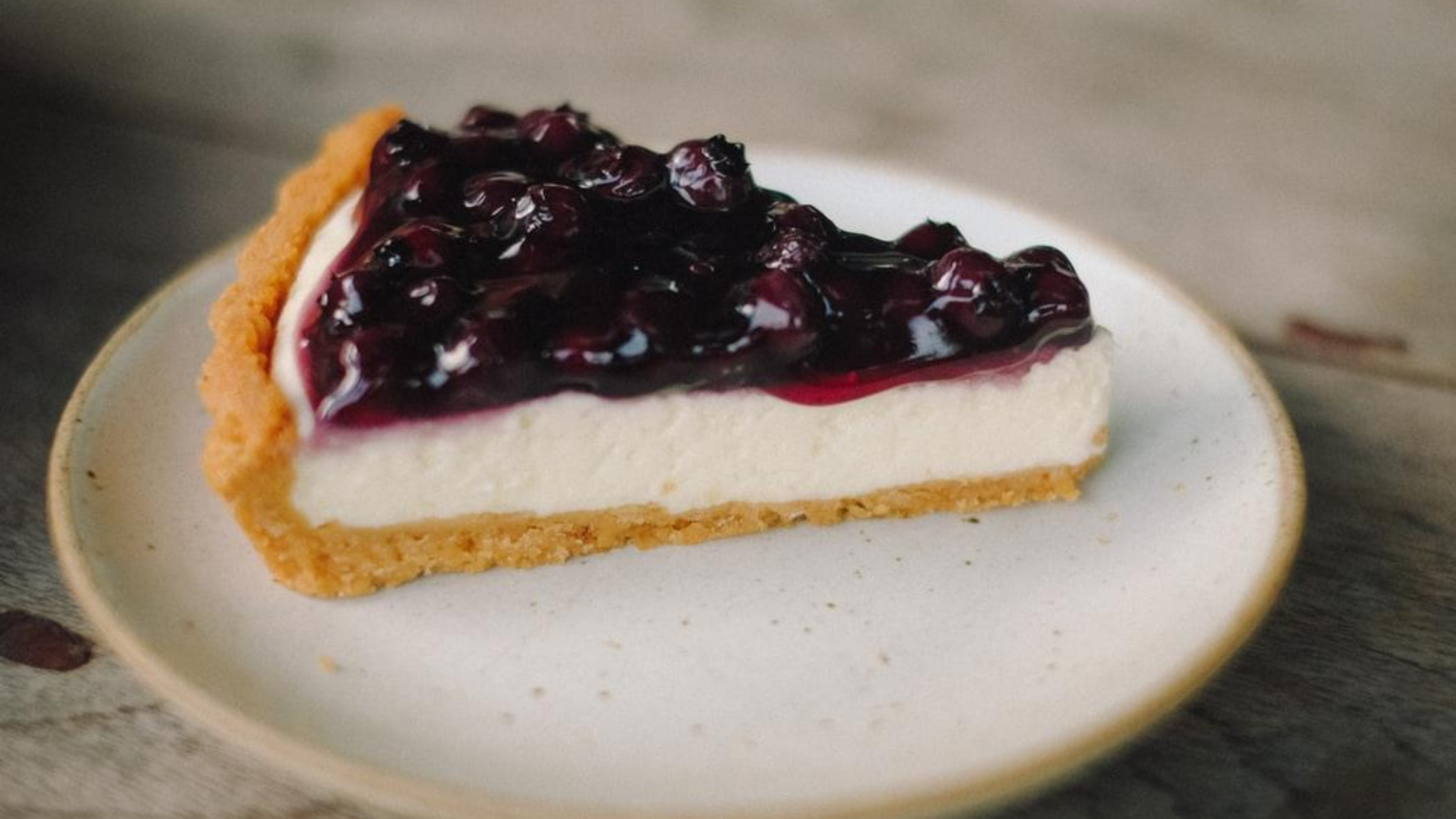 Blueberry cheesecake