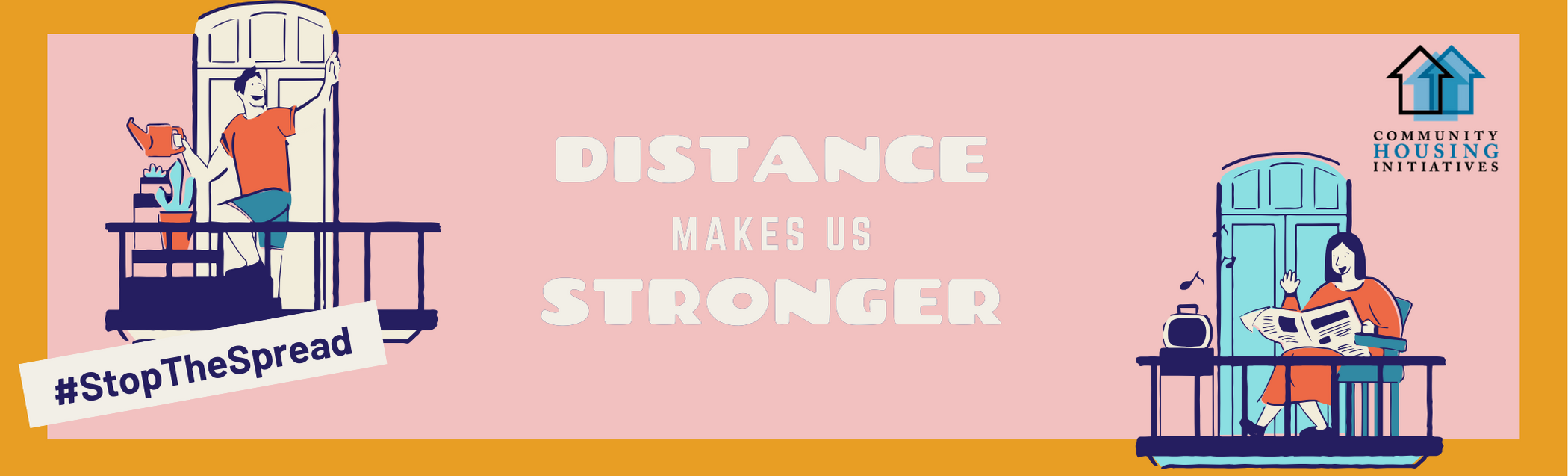 Distance Makes Us Stronger Graphic