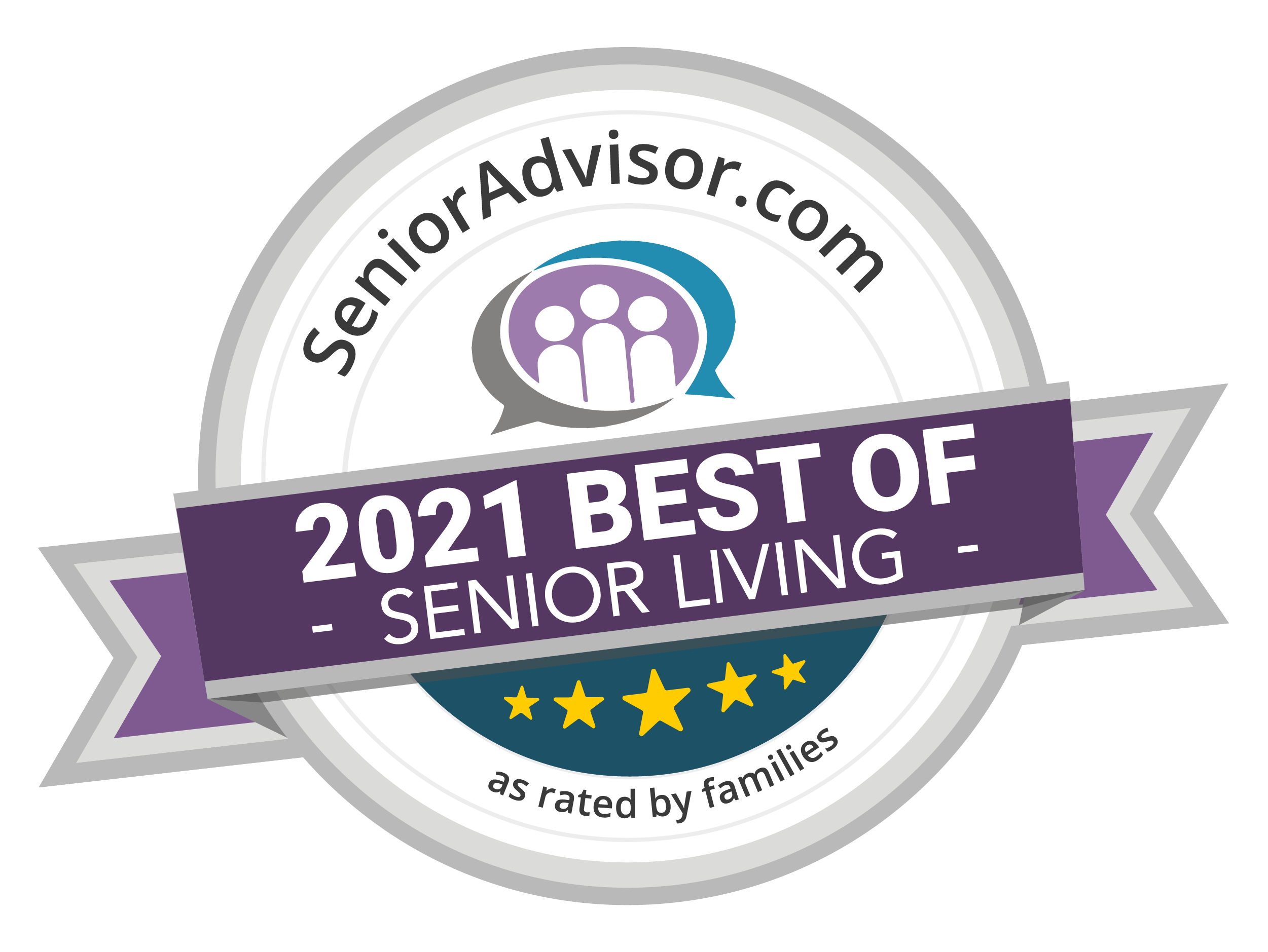 The Woodmark at Sun City is proud to be a SeniorAdvisor.com Best of Senior Living 2021 winner!
