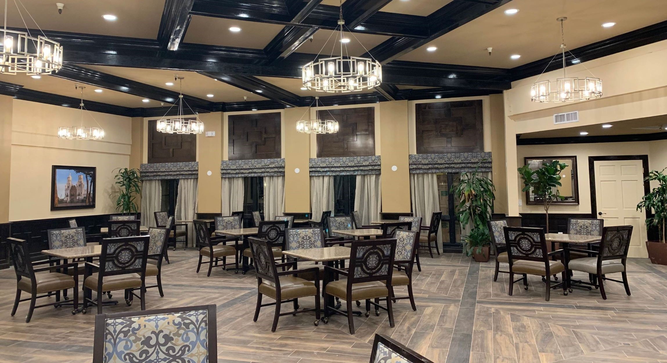 The luxury dining room at Scottsdale Village Square. 