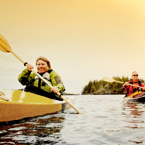 Couple Kayaking