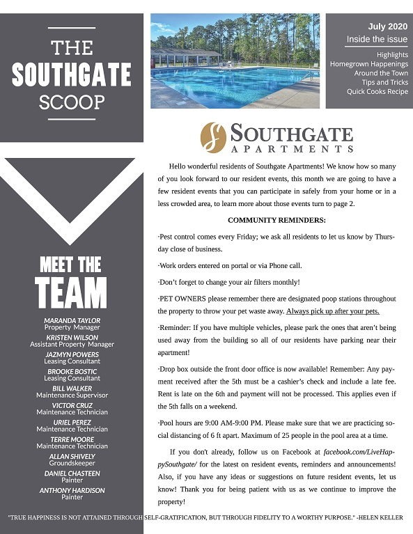 Southgate Apartments In Greenville Nc