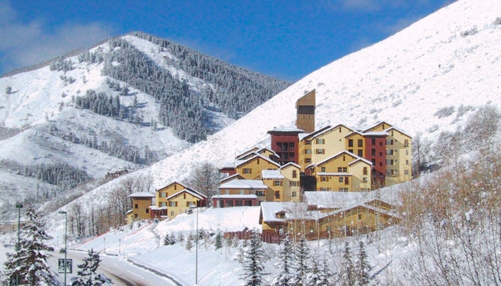 Mountain With Snow Covered at Middle Creek Village LLC, Vail, Colorado