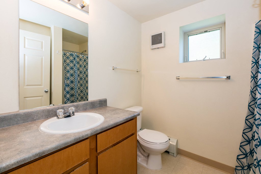 Renovated Bathrooms With Quartz Counters at Middle Creek Village LLC, Colorado