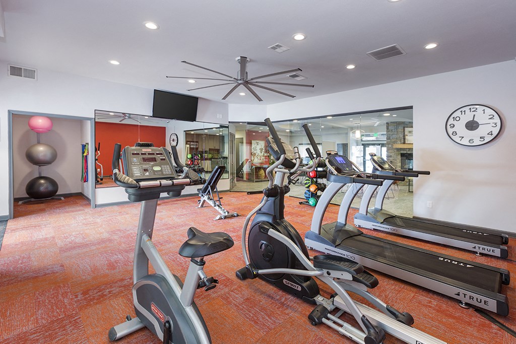Fitness Center With Modern Equipment at The Parc at Briargate, Colorado Springs, CO, 80920