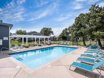 Large Swimming Pool at The Glen at Briargate Apartments