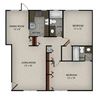 2 Bedroom 2 Bath | 1084 SF.