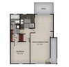 1 Bedroom 1 Bath | 890 SF.