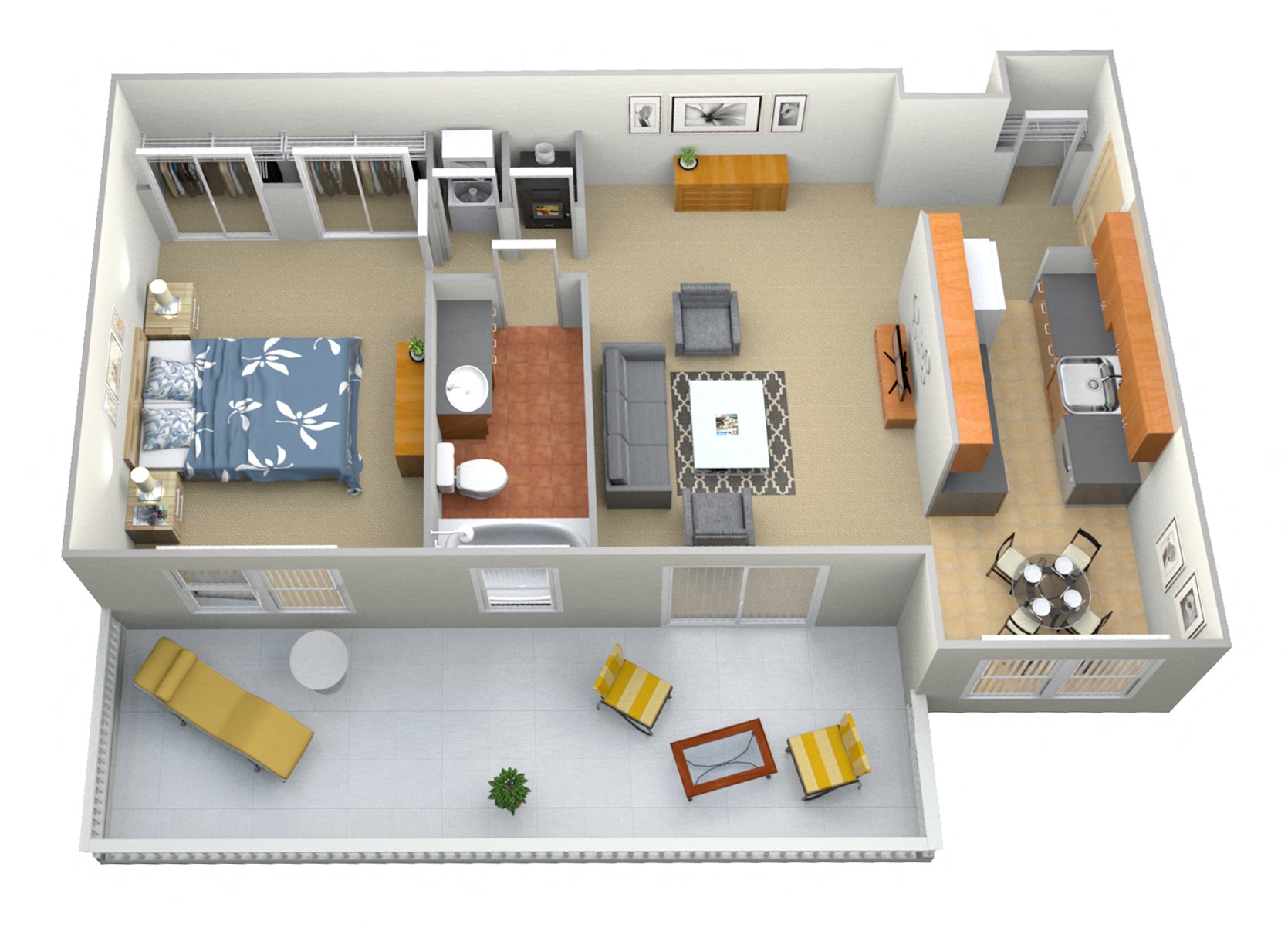 Plan B1 floor plan