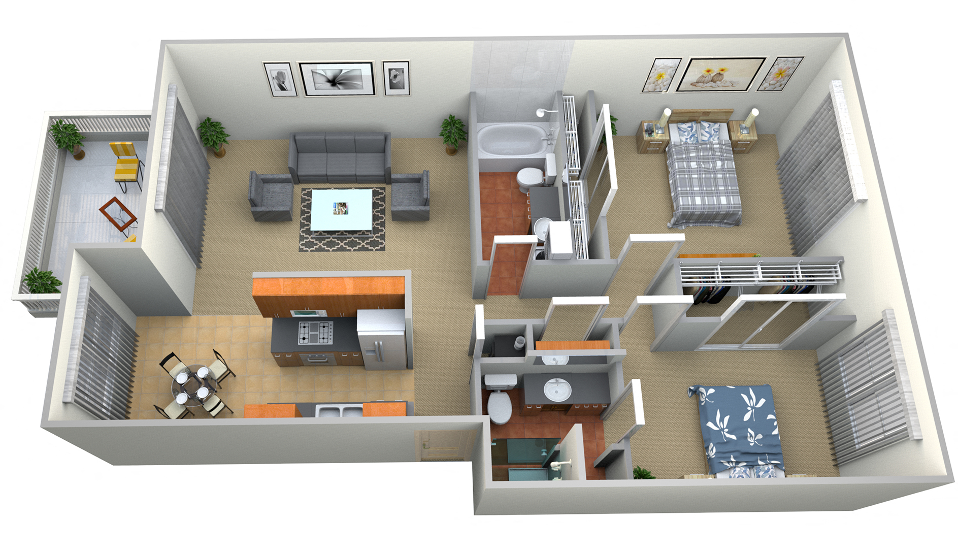 Latham Square Plan E 2Bed 2 Bath (2) rev1