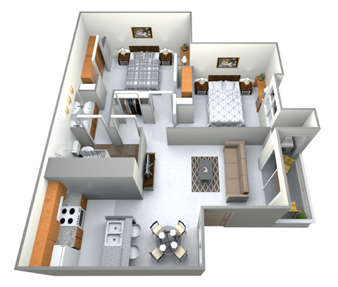 Skyline floorplan 2x2.25