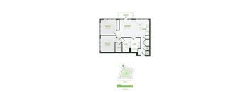 A floor plan of a house with labeled rooms such as "OBSERVE," "RELAX," and "COOK."