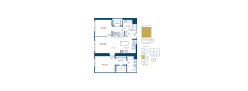 bedroom floor plan | the social at stadium walk apartment homes for rent in ft collins co