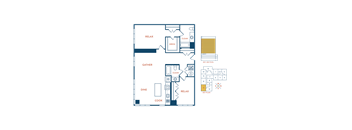 bedroom floor plan | apartments in pittsburgh pa | the mille brookhaven apartment