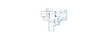 the floor plan of the third level of the house