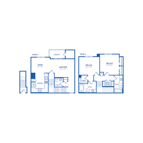 bedroom floor plans  the residences at sawmill estates