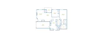 a floor plan of a house with two floors and a garage