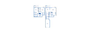 the floor plan of the bedrooms of this floor plan