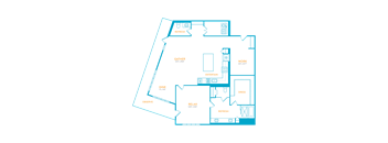bedroom floor plan | the mille brookhaven apartment homes