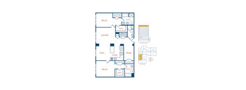 bedroom floor plan | the commons at canal winchester