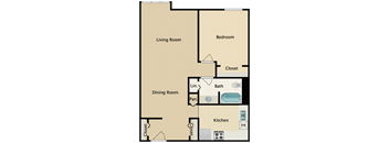 1 BED 1 BATH