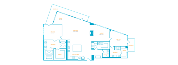 bedroom floor plan | apartments for rent in brookhaven ga | the mille brook