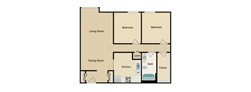 2 BED 1 BATH
