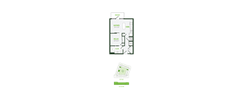 A floor plan of a house with labeled rooms such as "OBSERVE," "GATHER," "RELAX," and "CLEAN."