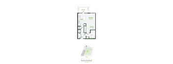 A diagram of a house layout with labeled rooms such as "GATHER," "COOK," and "RELAX."
