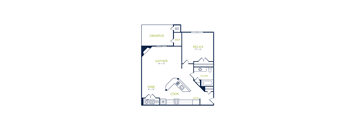 A floor plan of a house with labeled rooms such as "OBSERVE", "KEEP", "RELAX", "GATHER", "CLEAN", "DINE", "COOK", and "WORK".