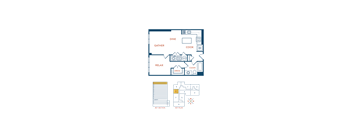 bedroom floor plan | the social at stadium walk apartment homes for rent in ft collins co