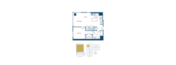 bedroom floor plan | apartments for rent in brookhaven ga | the mille brook