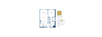 bedroom floor plan | the social at stadium walk apartment homes for rent in ft collins co