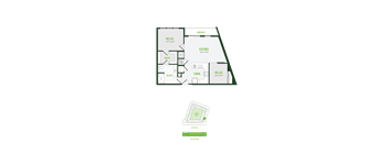 A floor plan of a house with labeled rooms such as RELAX, GATHER, and COOK.