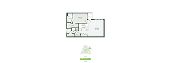 A floor plan of a house with labeled rooms such as RELAX, DRESS, COOK, and GATHER.