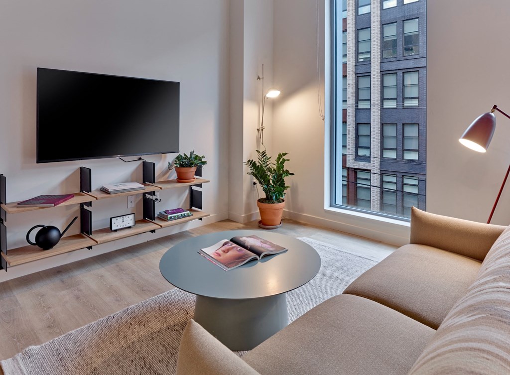The floor-to-ceiling windows in the living spaces of The Hazel flood the rooms with abundant natural light, creating a bright and airy ambiance