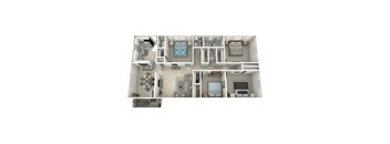 a floor plan of a 1 bedroom apartment with a bathroom and a living room