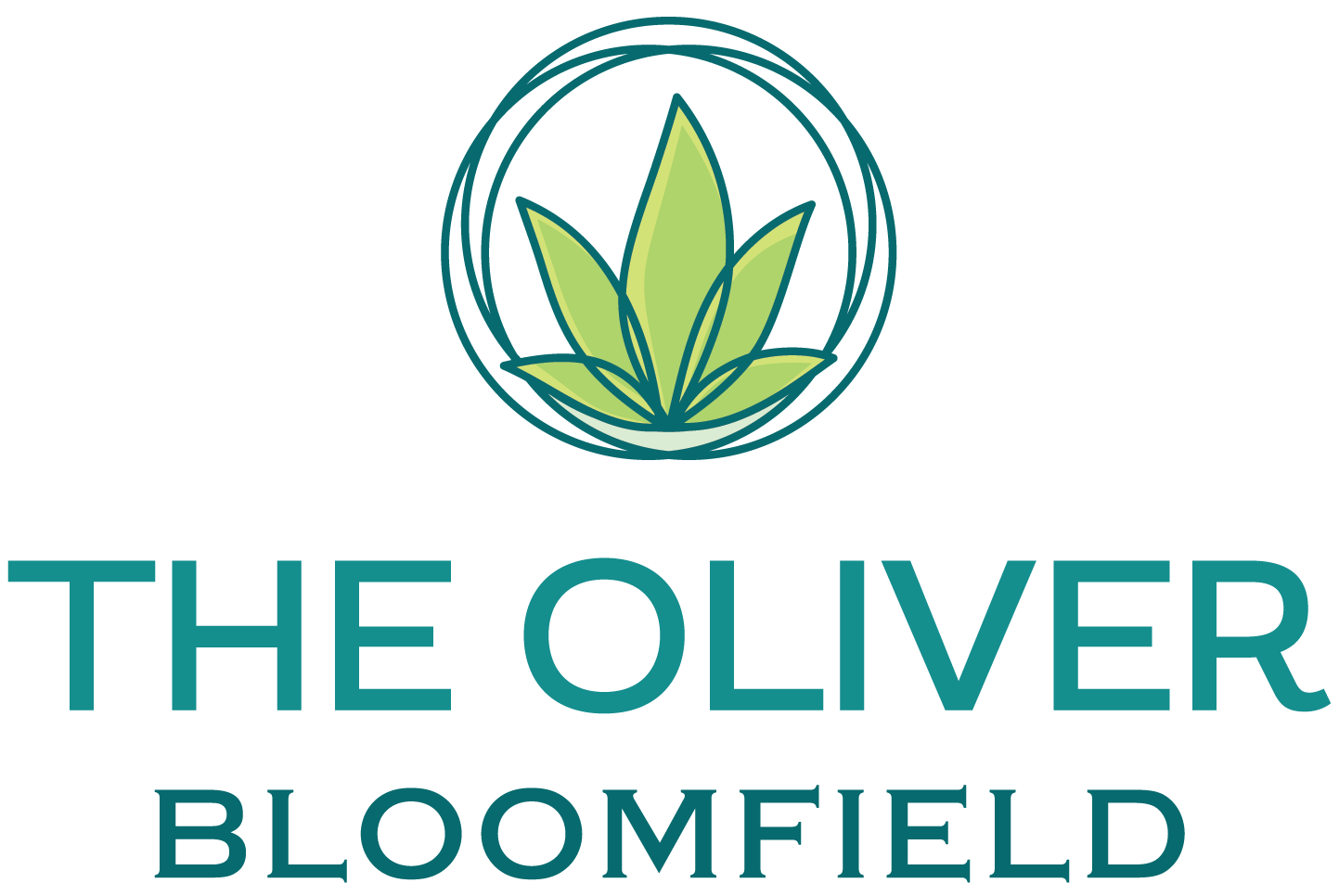 The Oliver Bloomfield logo with a green leaf in the center.