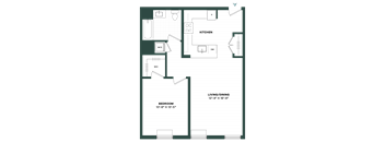 a floor plan of a small apartment building with roommates