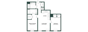 a floor plan of a house with a courtyard and a pool